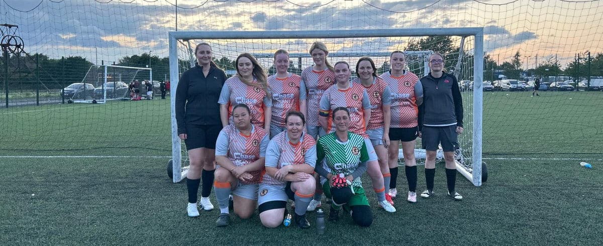 Women’s football team at Rushall Village FC in action.